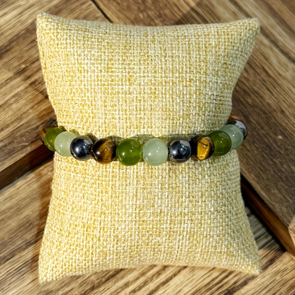 Beaded Birthstone Bracelet - Natural Stone Gift for Mother's Day