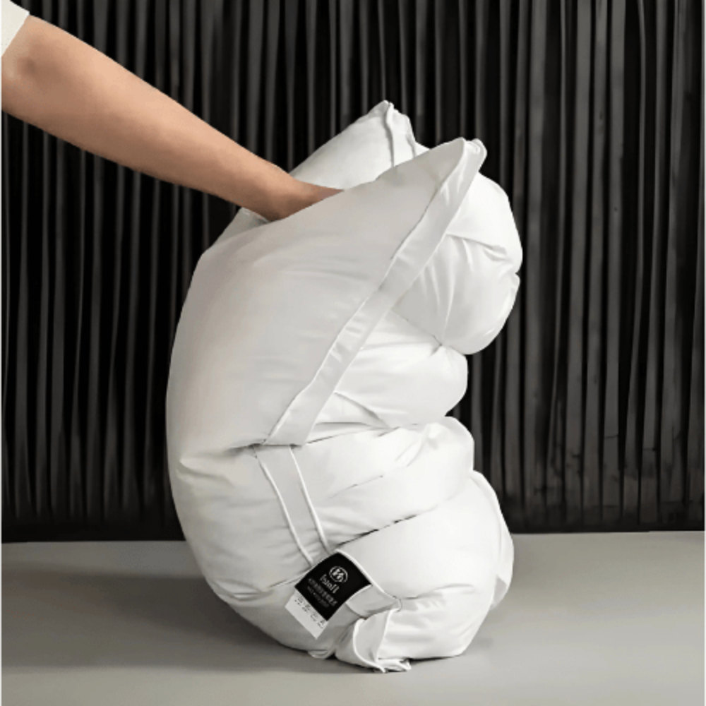 Down-Alternative Bed Pillow for Neck Support and Comfortable Sleep