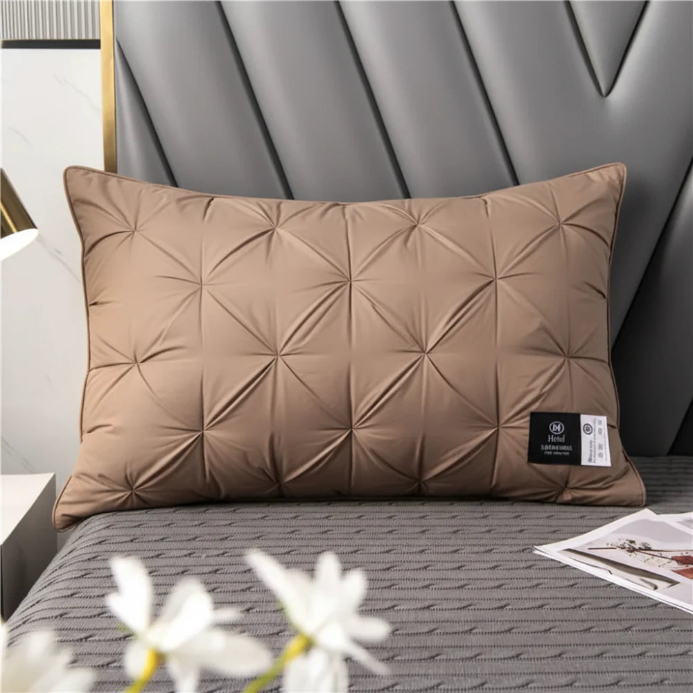 Down-Alternative Bed Pillow for Neck Support and Comfortable Sleep