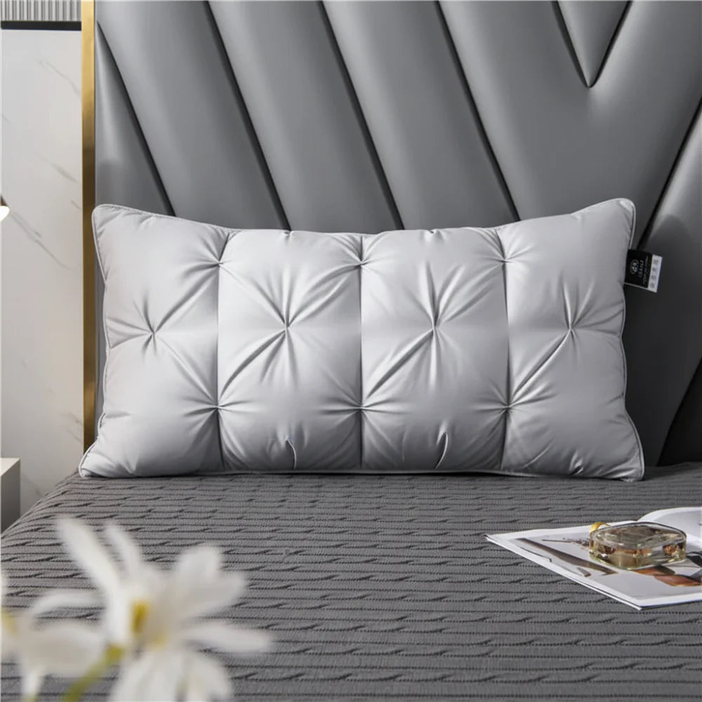 Down-Alternative Bed Pillow for Neck Support and Comfortable Sleep