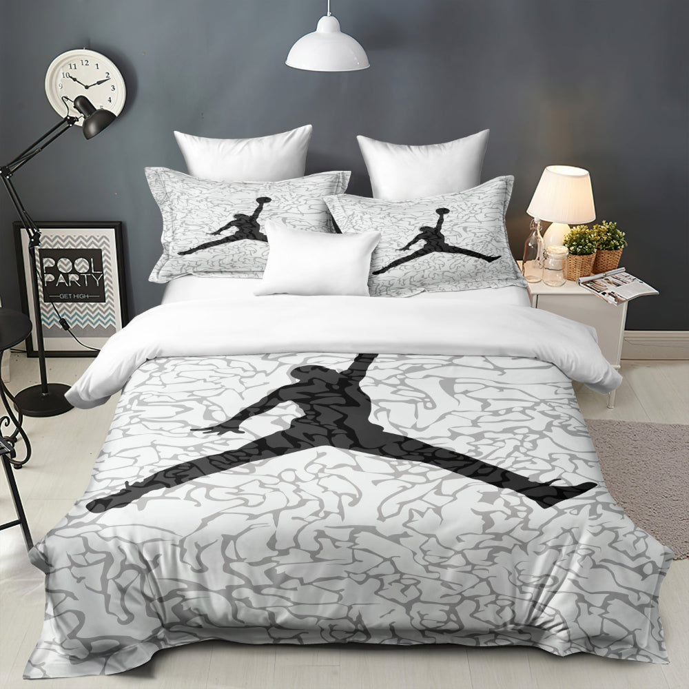 Basketball Print Bedding Set with Duvet Cover – Modern Bedroom Style