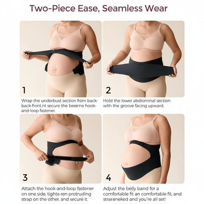 Breathable Maternity Belly Band — Pregnancy Support Belt for Back and Belly Comfort