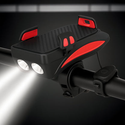 All-in-One Bike Light with Phone Mount, Power Bank & Horn – The Ultimate Cycling Accessory