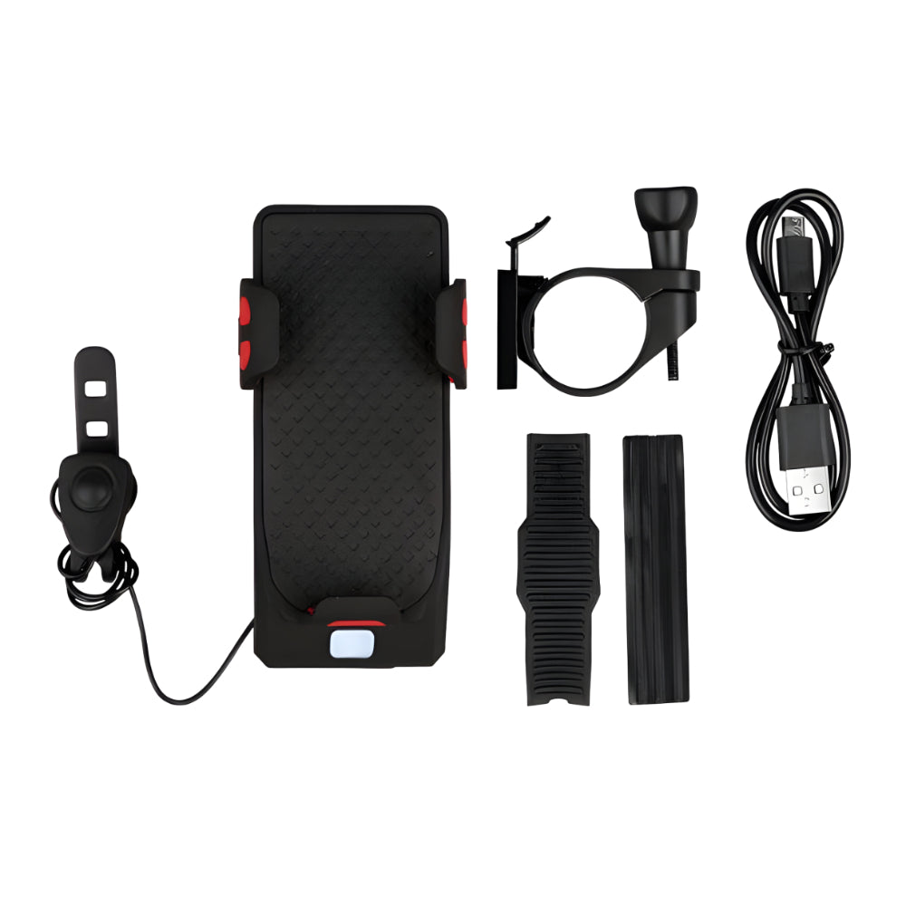 All-in-One Bike Light with Phone Mount, Power Bank & Horn – The Ultimate Cycling Accessory