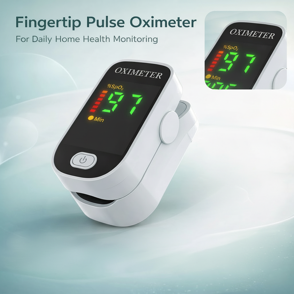Digital Pulse Oximeter – Accurate Blood Oxygen Saturation & Heart Rate Monitoring