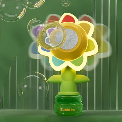 Flower Bubble Machine – Automatic Bubble Blower for Kids