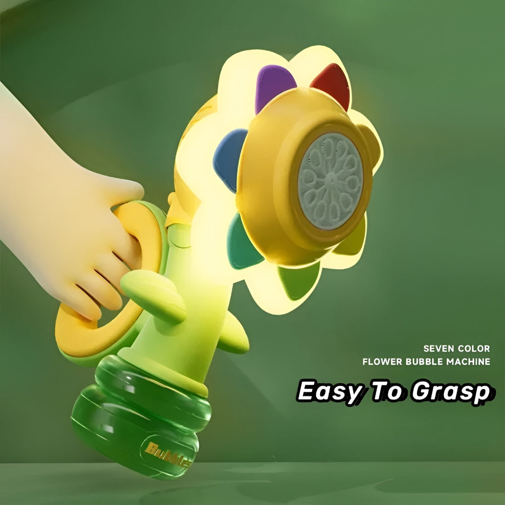 Flower Bubble Machine – Automatic Bubble Blower for Kids