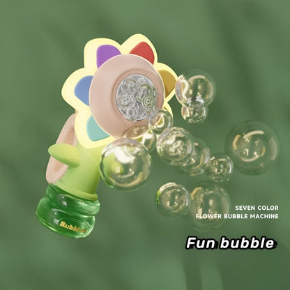 Flower Bubble Machine – Automatic Bubble Blower for Kids