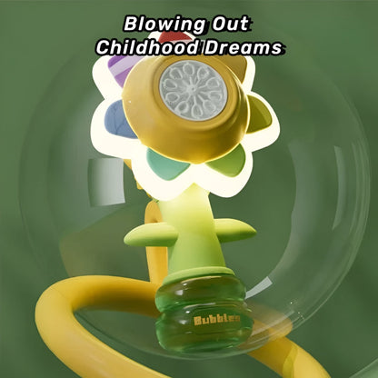 Flower Bubble Machine – Automatic Bubble Blower for Kids