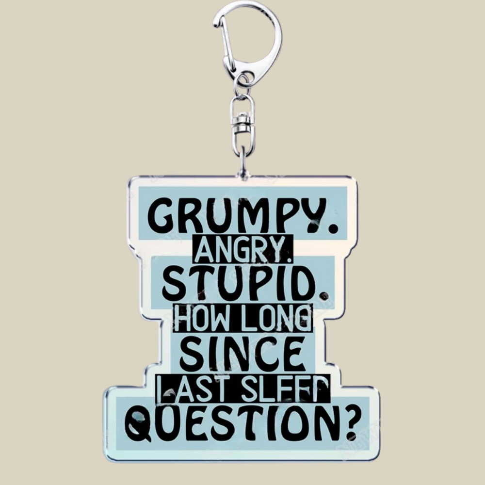 Bunnycat Keychain - Funny Acrylic Charm, Adorable Cartoon Design, Cute Key Ring Gift
