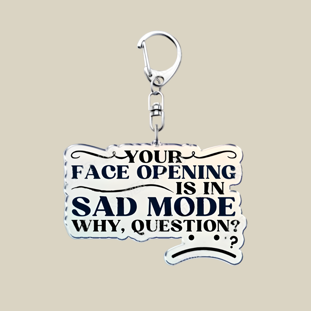 Bunnycat Keychain - Funny Acrylic Charm, Adorable Cartoon Design, Cute Key Ring Gift