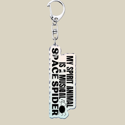 Bunnycat Keychain - Funny Acrylic Charm, Adorable Cartoon Design, Cute Key Ring Gift