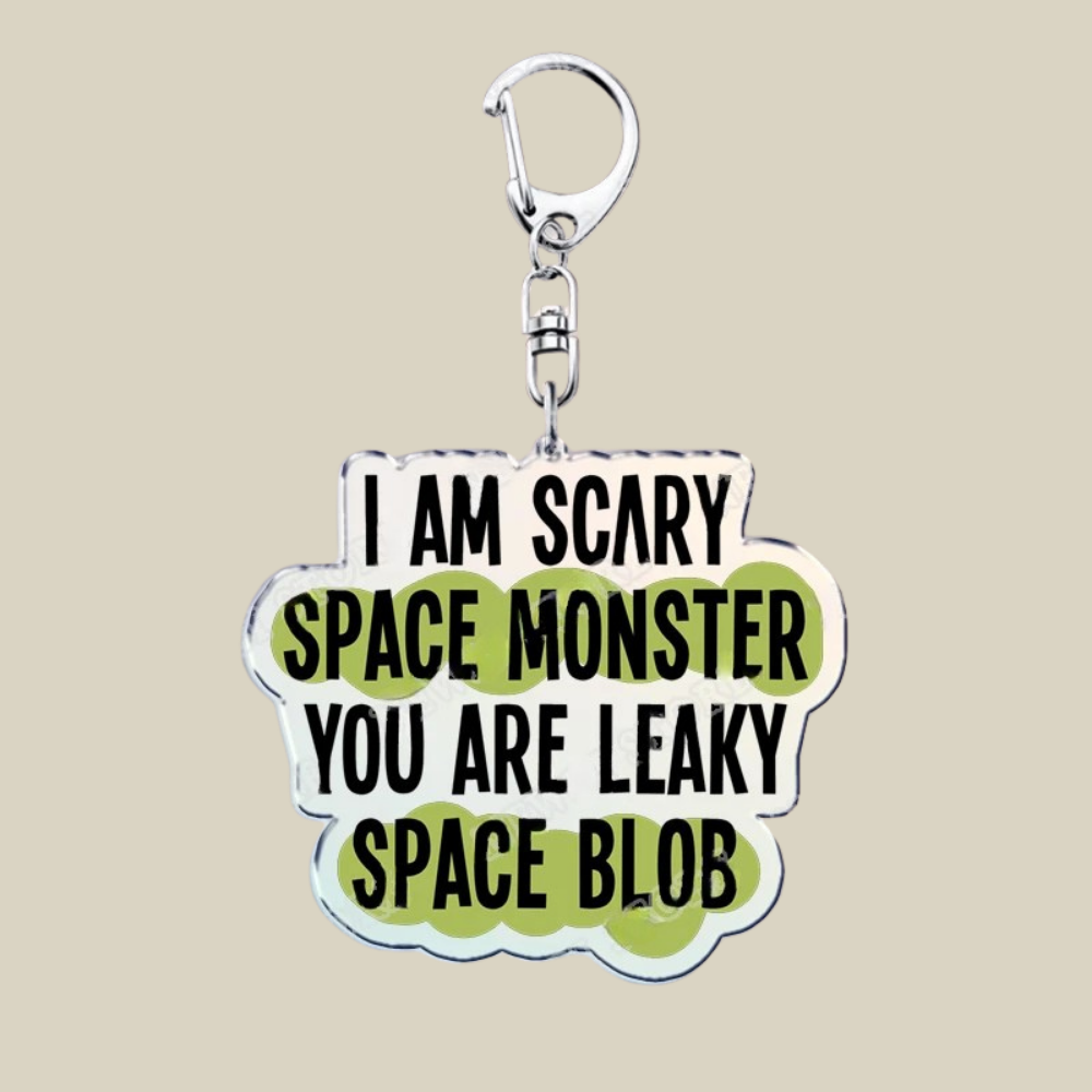Bunnycat Keychain - Funny Acrylic Charm, Adorable Cartoon Design, Cute Key Ring Gift