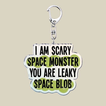 Bunnycat Keychain - Funny Acrylic Charm, Adorable Cartoon Design, Cute Key Ring Gift