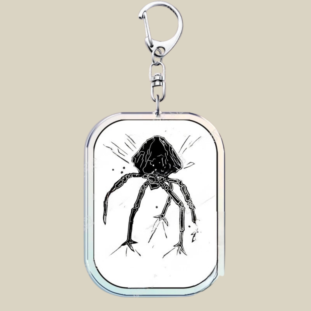 Bunnycat Keychain - Funny Acrylic Charm, Adorable Cartoon Design, Cute Key Ring Gift