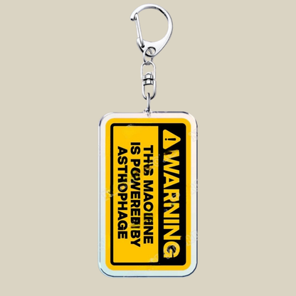 Bunnycat Keychain - Funny Acrylic Charm, Adorable Cartoon Design, Cute Key Ring Gift
