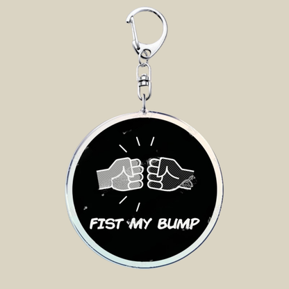 Bunnycat Keychain - Funny Acrylic Charm, Adorable Cartoon Design, Cute Key Ring Gift