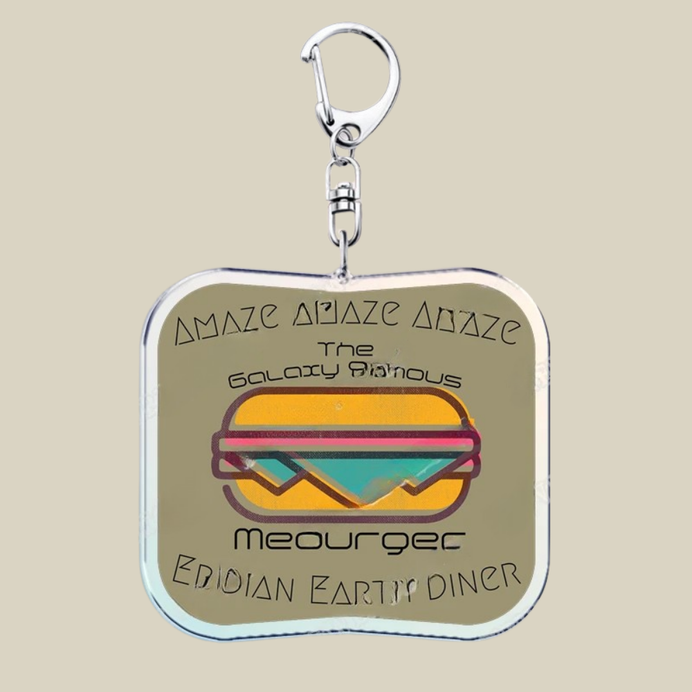 Bunnycat Keychain - Funny Acrylic Charm, Adorable Cartoon Design, Cute Key Ring Gift