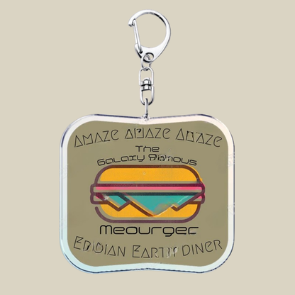 Bunnycat Keychain - Funny Acrylic Charm, Adorable Cartoon Design, Cute Key Ring Gift
