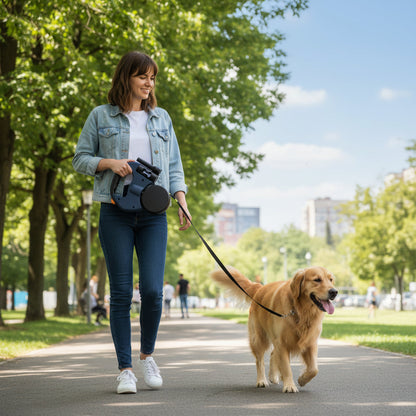 Dual Retractable Dog Leash – Tangle-Free Walking Lead for Two Dogs