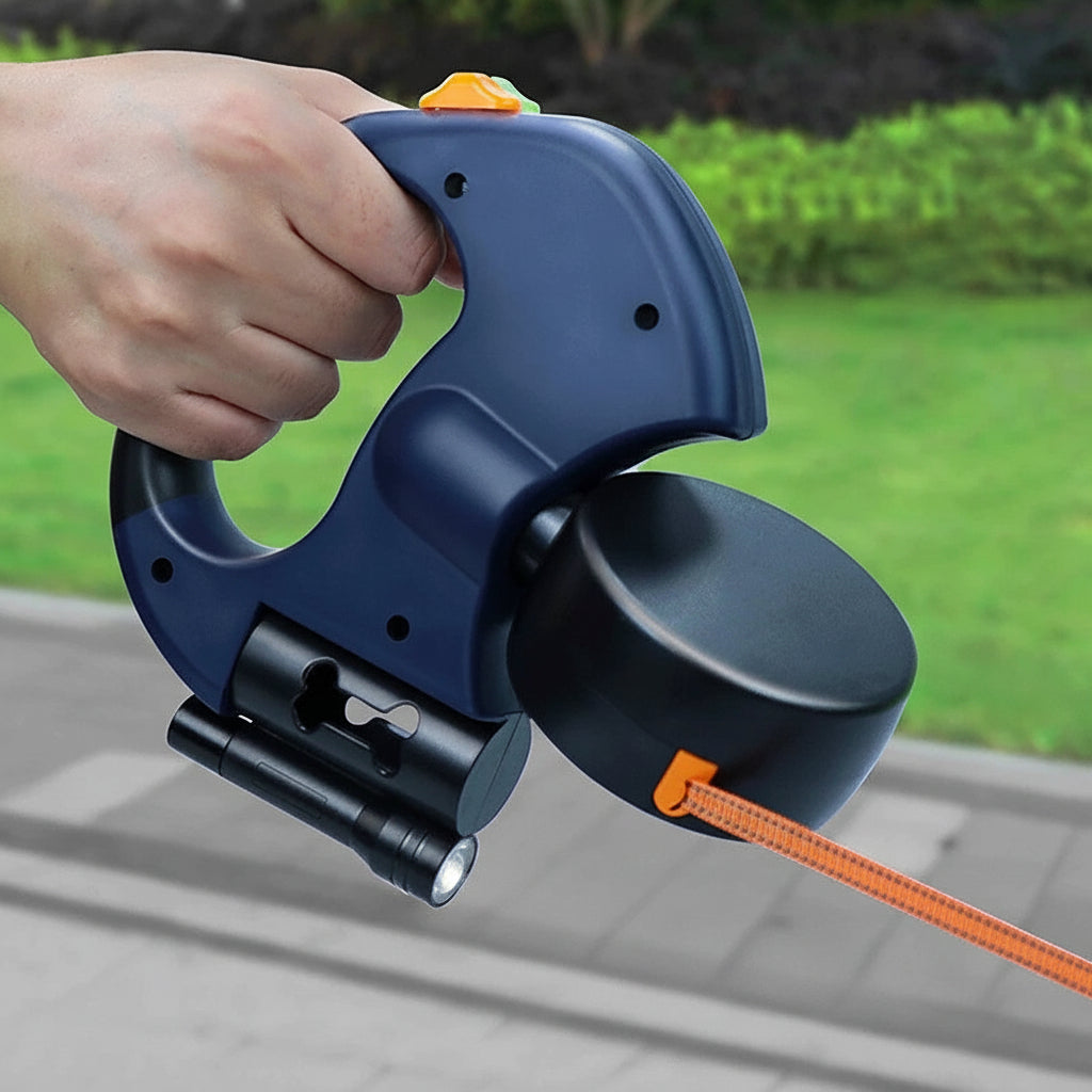 Dual Retractable Dog Leash – Tangle-Free Walking Lead for Two Dogs