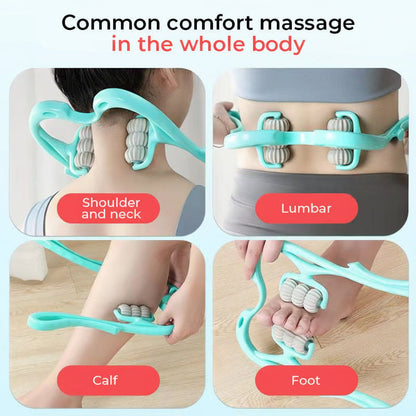 Ergonomic Neck Massager — Manual Cervical Spine Roller for Shoulder and Neck Relief