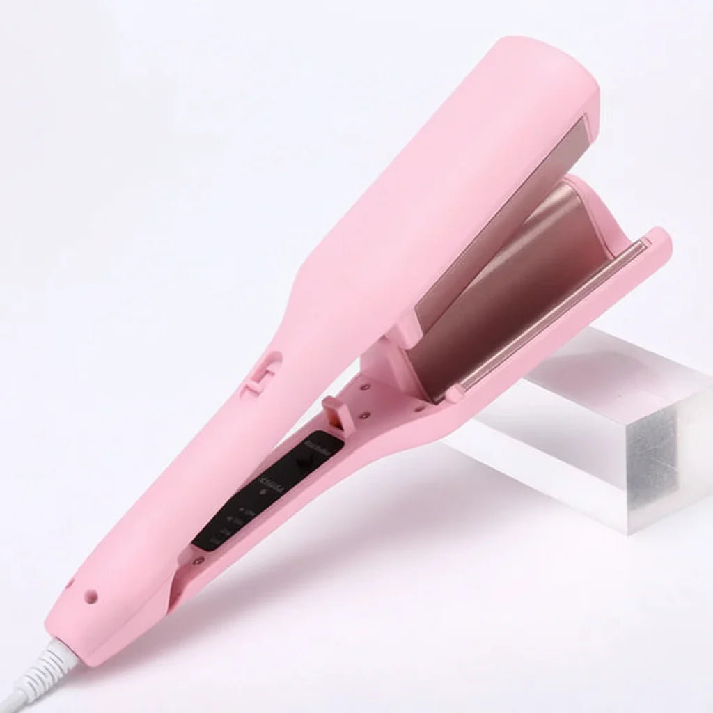 Ceramic Double-Barrel Wave Curling Iron – Hair Curler for Salon-Quality, Long-Lasting Curls