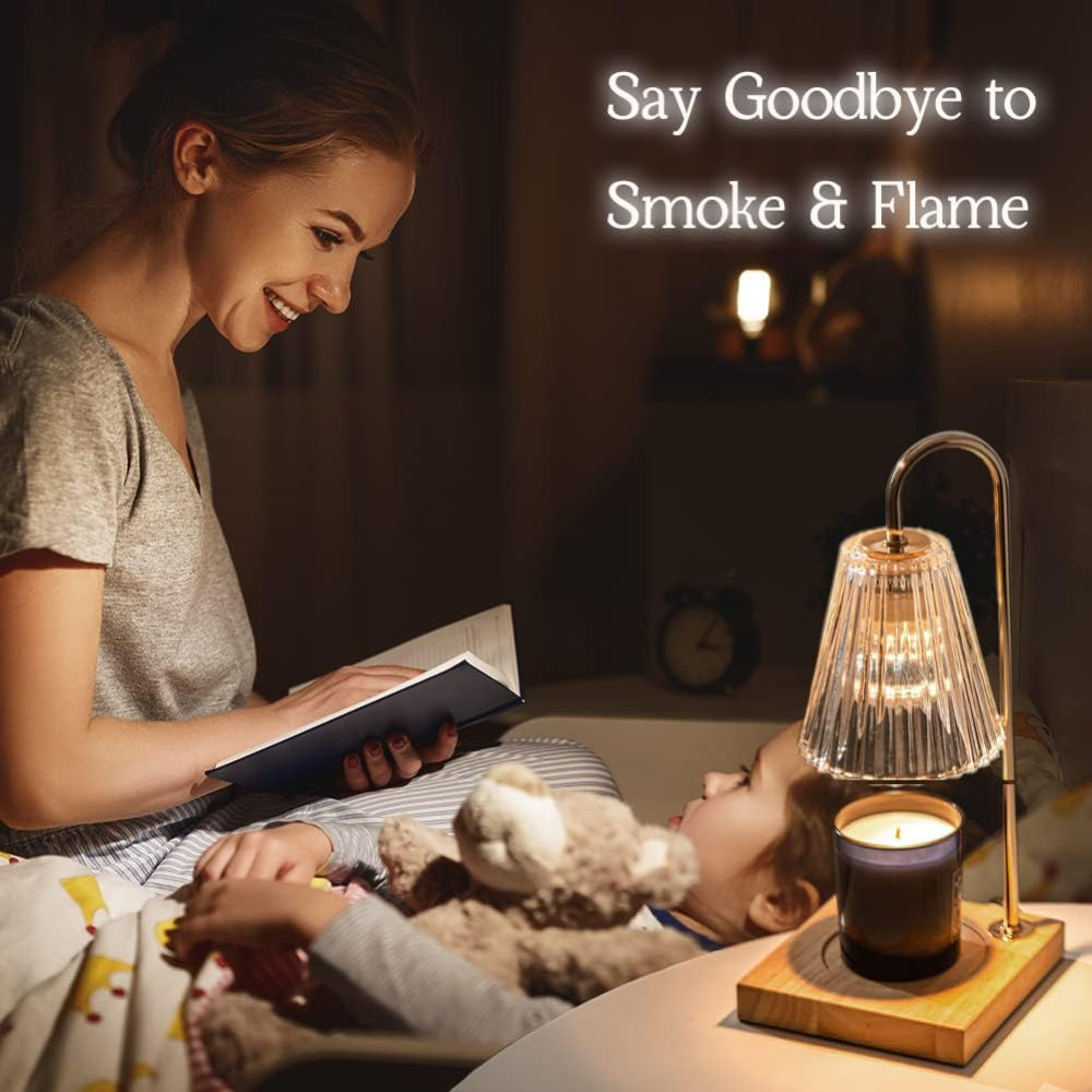 Electric Wax Warmer Table Lamp - Melt Wax and Create Cozy Candlelight