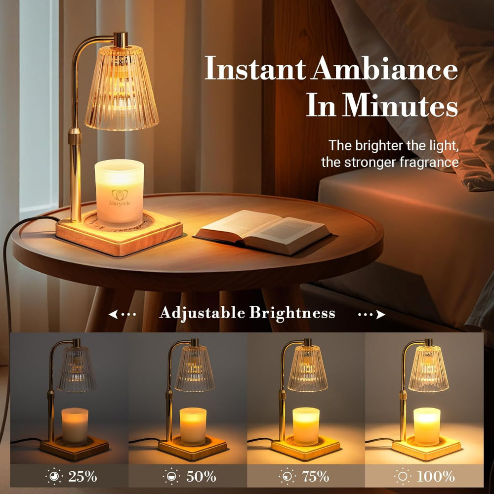 Electric Wax Warmer Table Lamp - Melt Wax and Create Cozy Candlelight