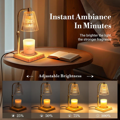 Electric Wax Warmer Table Lamp - Melt Wax and Create Cozy Candlelight