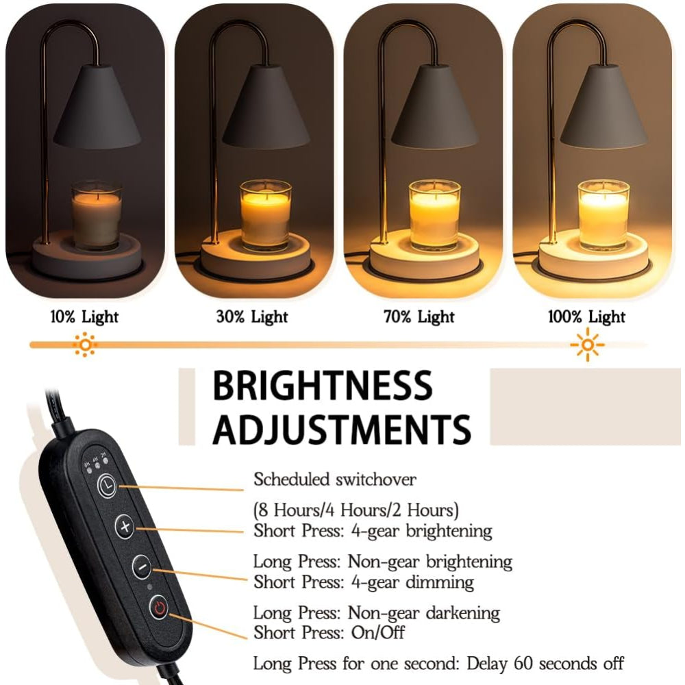 Electric Wax Warmer Table Lamp - Melt Wax and Create Cozy Candlelight