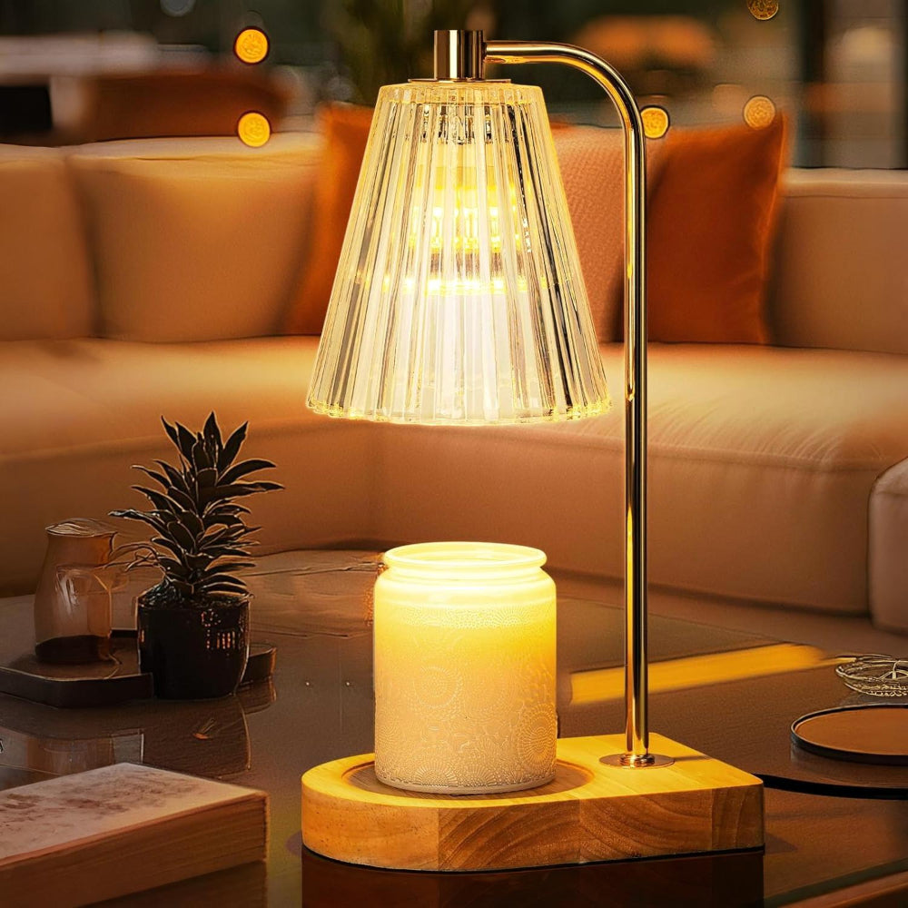 Electric Wax Warmer Table Lamp - Melt Wax and Create Cozy Candlelight