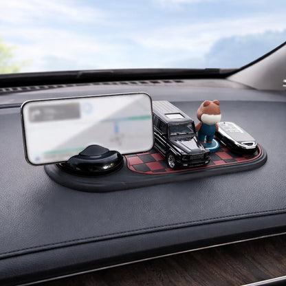 Car Phone Holder with Anti-Slip Dashboard Mat Stand