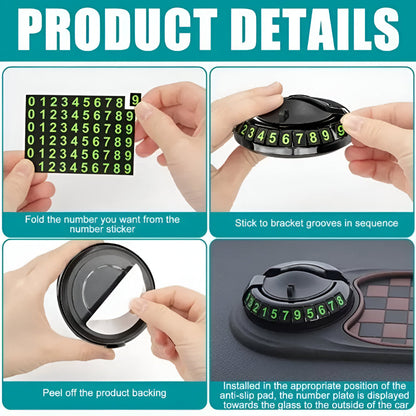 Car Phone Holder with Anti-Slip Dashboard Mat Stand