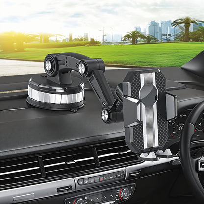 Car Phone Holder with Adjustable Suction Mount - Universal Design