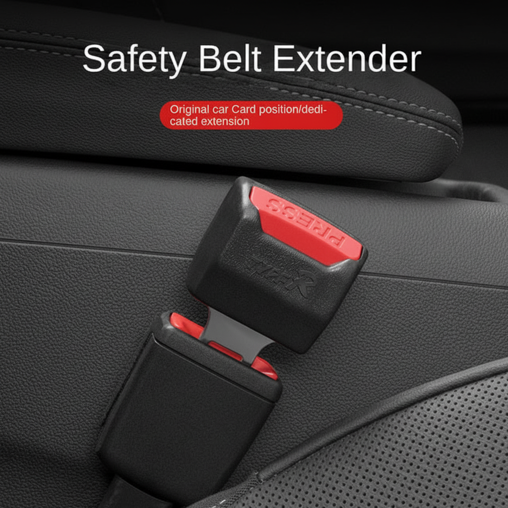 2-Pack Universal Car Seat Belt Extender Clips for Safe, Easy Fit