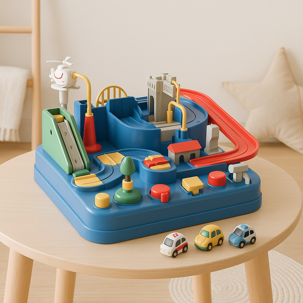 City Adventure Car Track Toy: Puzzle Game
