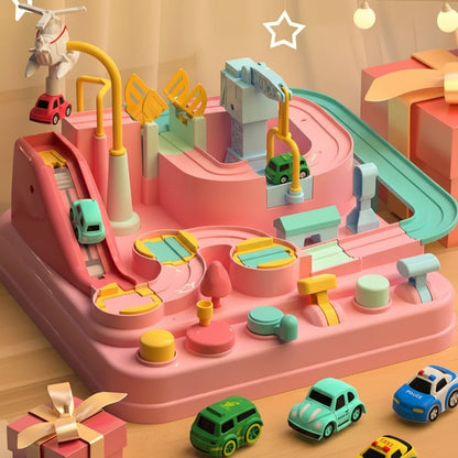 City Adventure Car Track Toy: Puzzle Game
