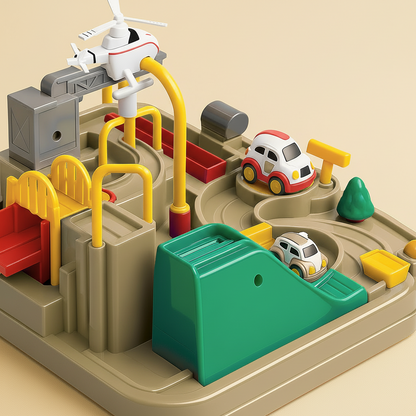 City Adventure Car Track Toy: Puzzle Game