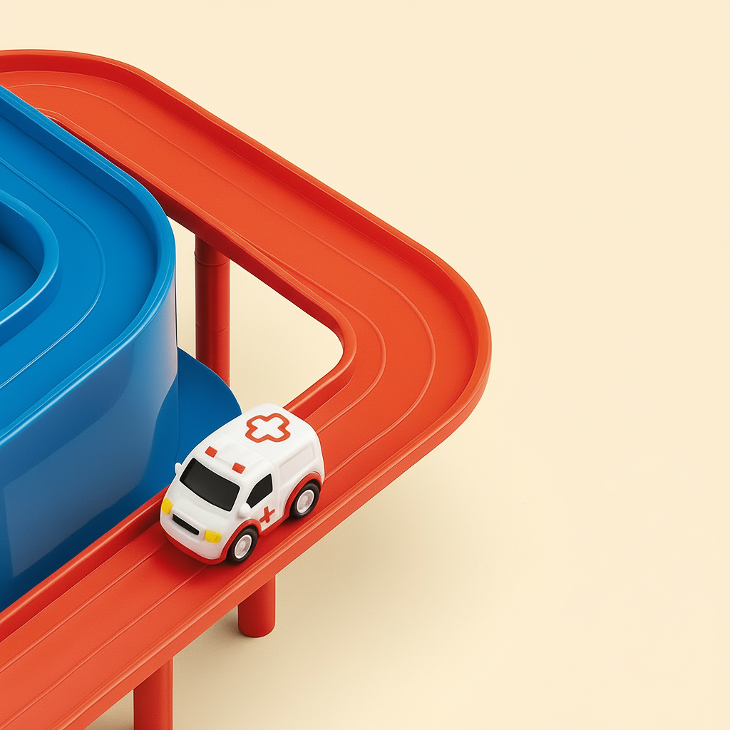 City Adventure Car Track Toy: Puzzle Game