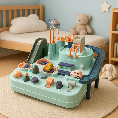 City Adventure Car Track Toy: Puzzle Game