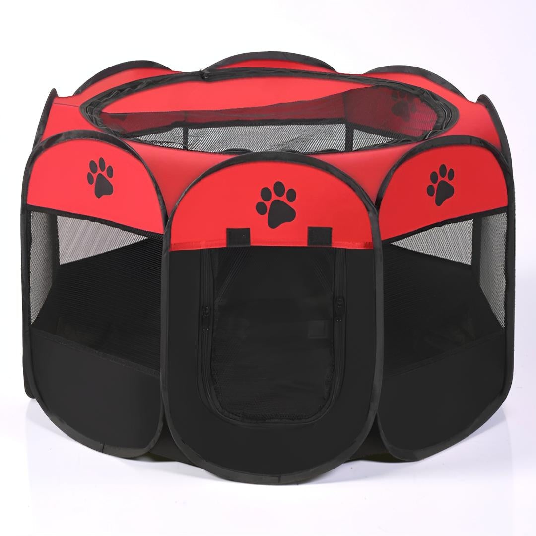 Foldable Mesh Cat Playpen - Portable Pet Tent for Safe