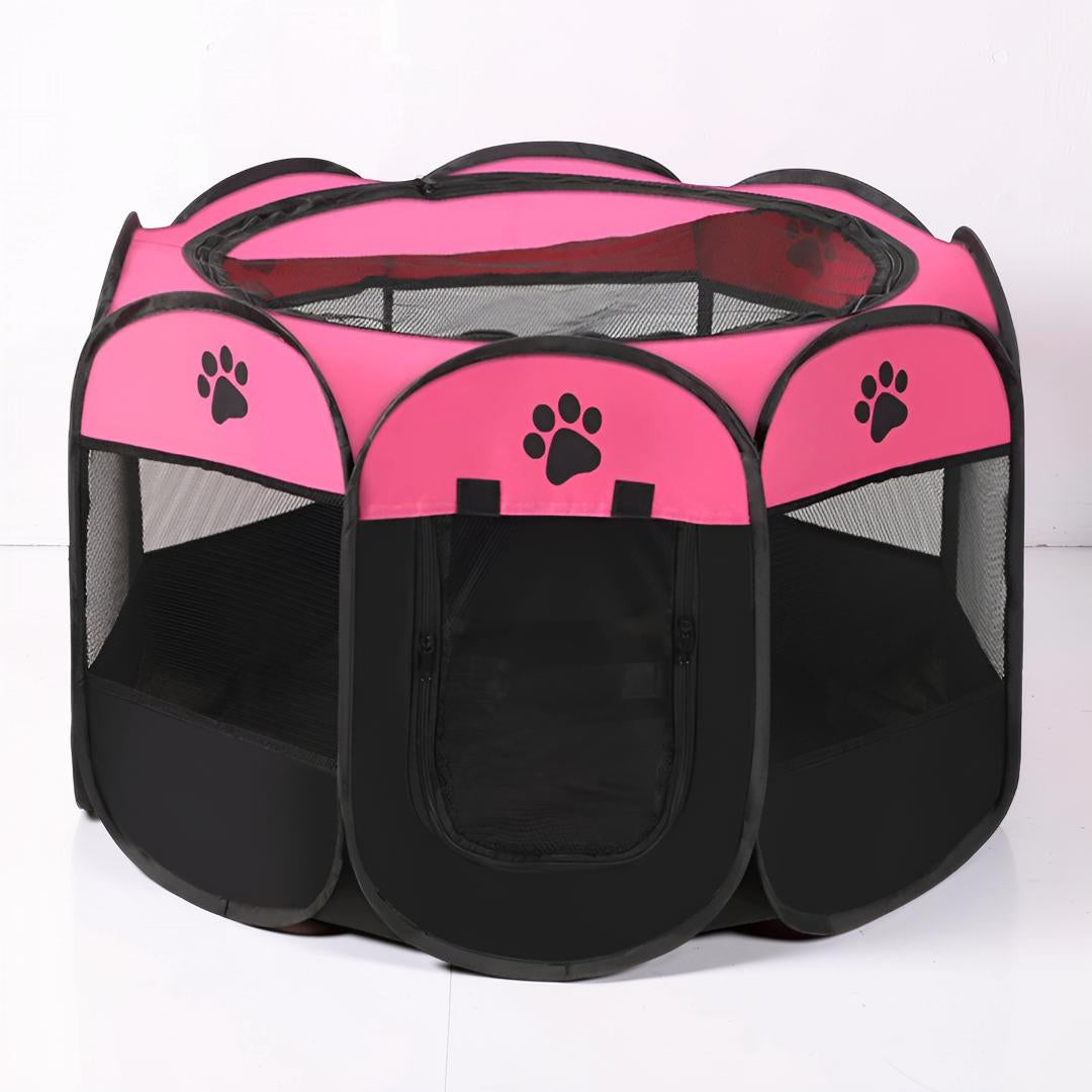 Foldable Mesh Cat Playpen - Portable Pet Tent for Safe