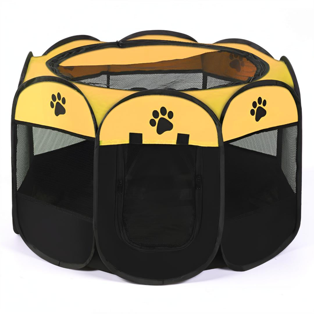 Foldable Mesh Cat Playpen - Portable Pet Tent for Safe