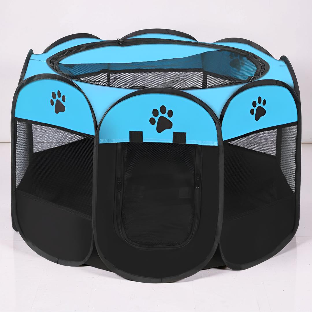 Foldable Mesh Cat Playpen - Portable Pet Tent for Safe