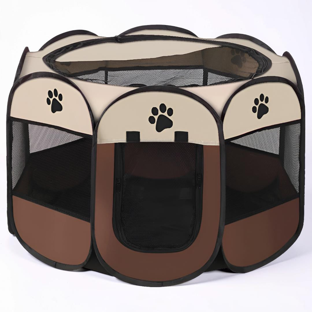 Foldable Mesh Cat Playpen - Portable Pet Tent for Safe