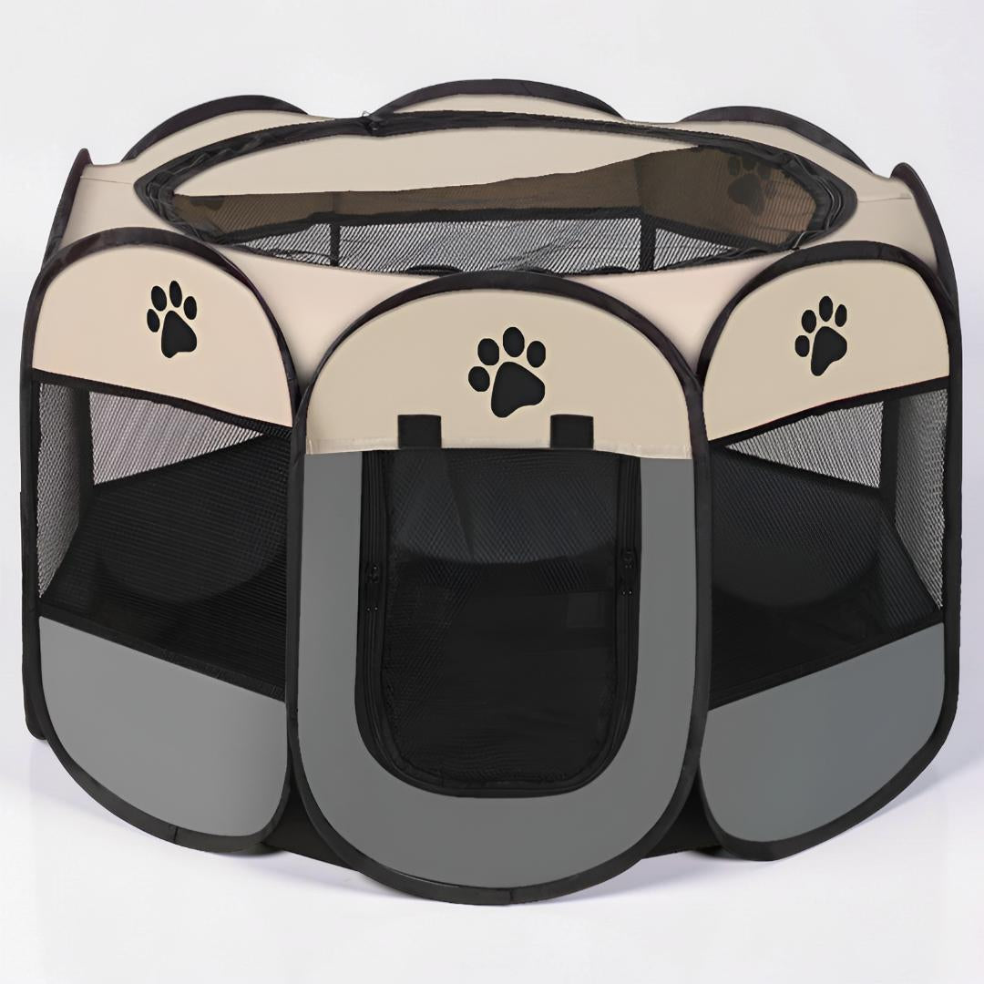 Foldable Mesh Cat Playpen - Portable Pet Tent for Safe