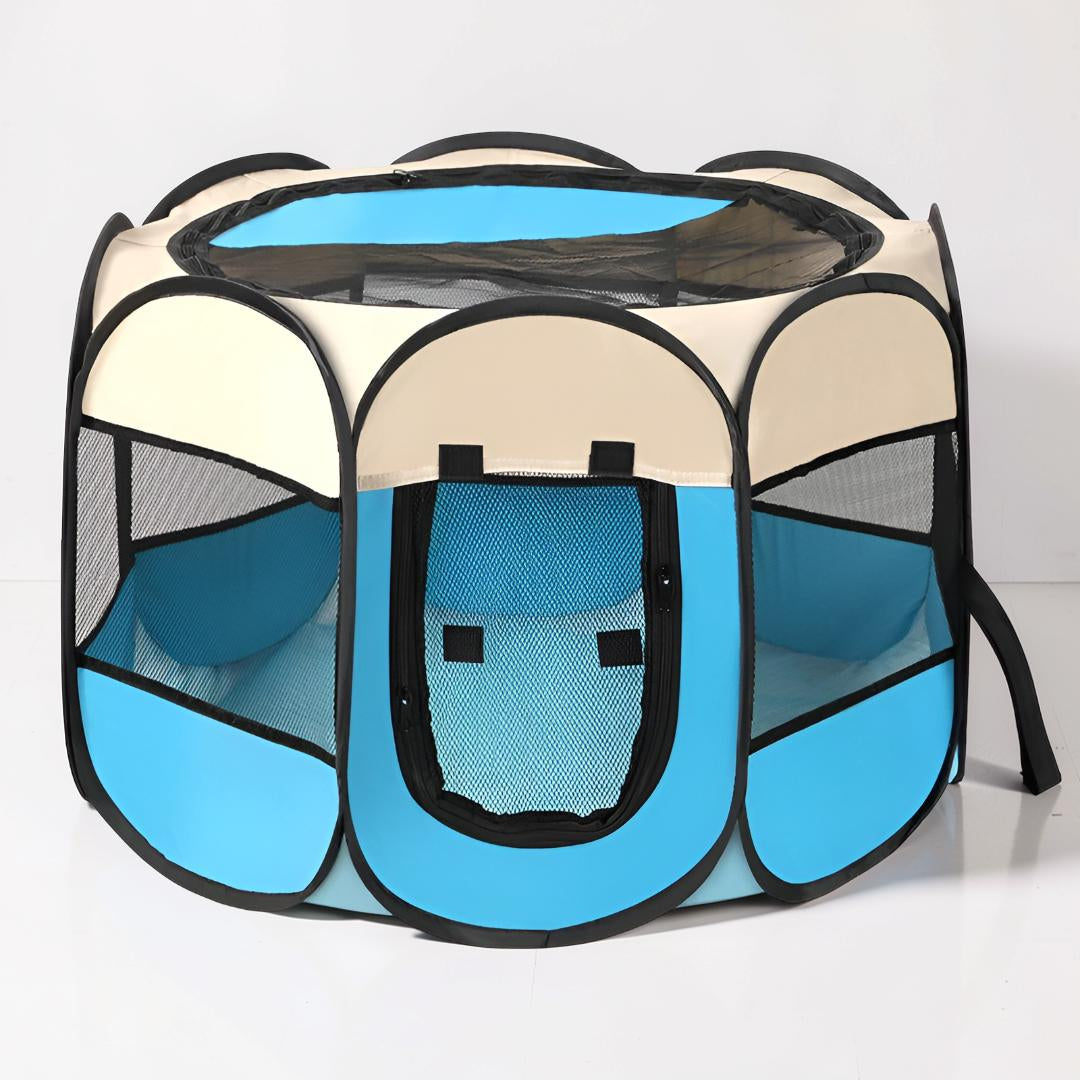Foldable Mesh Cat Playpen - Portable Pet Tent for Safe