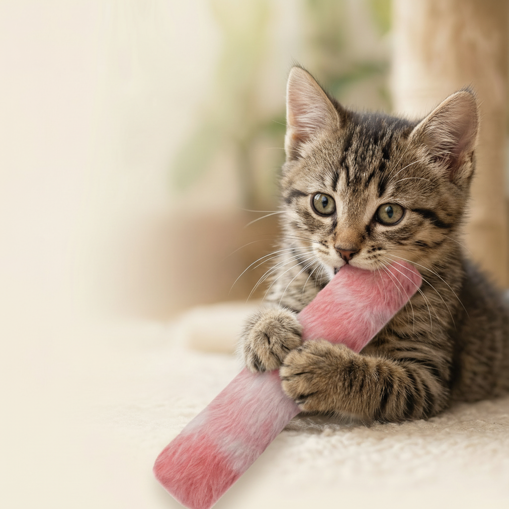 Catnip Pillow Plush Cat Toy — Interactive Chew and Kick Toy for Cats