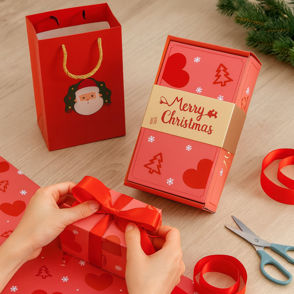 Celebration Gift Box: Pop-Up Surprise Card Set with Message Holder